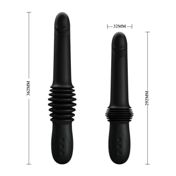Wibrator analny wbijany Pretty Love Pazuzu czarny USB