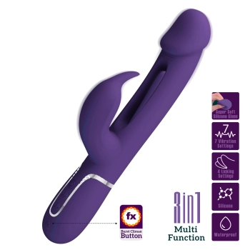 Wibrator króliczek Pretty Love Kampas fioletowy 7 funkcji