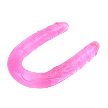 Jelly Flexible Double Dong-Pink
