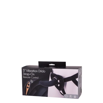 Vibration Dildo Strap-On 5inch Black