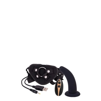 Vibration Dildo Strap-On 5inch Black