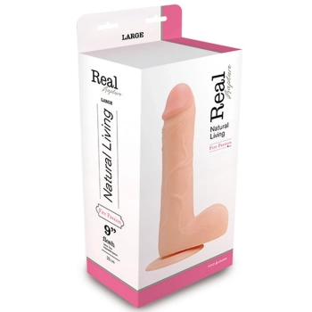 Dildo realistyczne cieliste żylasty penis 29 cm