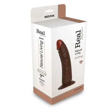 Naturalny penis wibrator z przyssawką pilotem 18cm