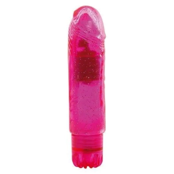 VIBRATOR JAMMY JELLY GLEAMY GLITTER PINK