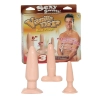 Zestaw 3x korek analny zatyczka buttplug rozmiary