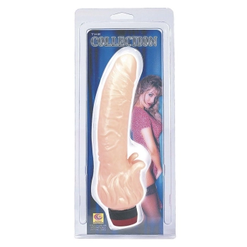 Wygięty wibrator z wypustkami penis nauralny 20cm