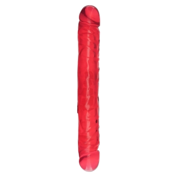 Podwójne silikonowe żelowe dildo penis 30,5 cm