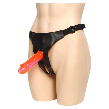 Idealne dildo do strap-ona silikonowe gładkie 18cm