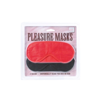 Maska-PLEASURE MASKS 2 PCS RED/BLACK