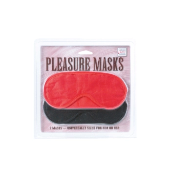 Maska-PLEASURE MASKS 2 PCS RED/BLACK