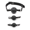 Knebel-FF BALL GAG TRAINING SYSTEM BLACK