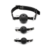 Knebel-FF BALL GAG TRAINING SYSTEM BLACK