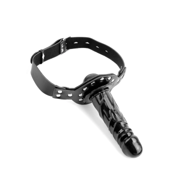 Knebel-FF BALL GAG WITH DILDO BLACK