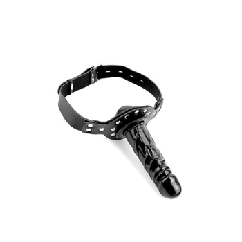 Knebel-FF BALL GAG WITH DILDO BLACK