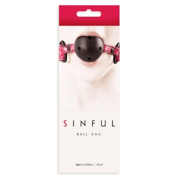 Knebel-SINFUL BALL GAG PINK