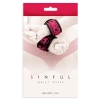 Kajdanki-SINFUL WRIST CUFFS PINK