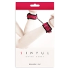 Kajdanki-sinful ankle cuffs pink