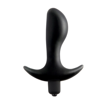 Plug/vibr-VIBRATING PERFECT PLUG BLACK