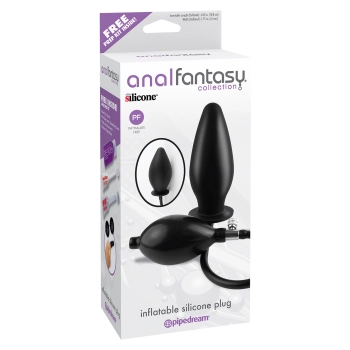 Plug-INFLATABLE SILICONE PLUG BLACK