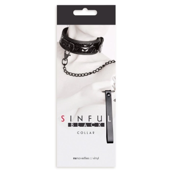 Maska-SINFUL BLINDFOLD BLACK