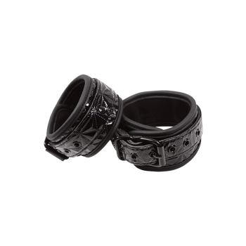 Kajdanki-SINFUL WRIST CUFFS BLACK