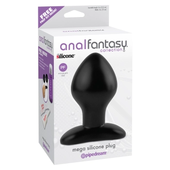 Plug-MEGA SILICONE PLUG BLACK