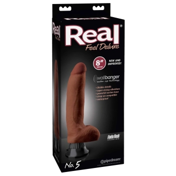 Wibrator-REAL FEEL DELUXE 5 BROWN