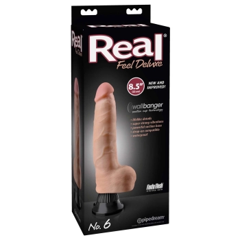 Wibrator-REAL FEEL DELUXE 6 FLESH