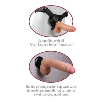 Wibrujące żylaste dildo do strap-on 30,5 cm