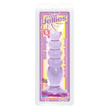 Plug-CRYSTAL JELLIES ANAL DELIGHT PURPLE