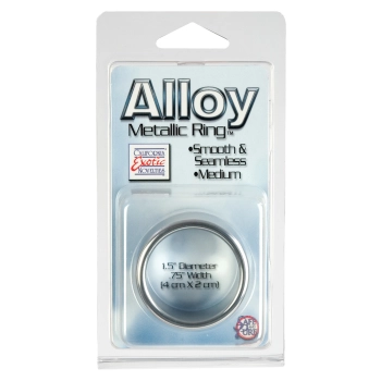 Pierścień erekcyjny aluminiowy Calexotics srebrny 4 cm