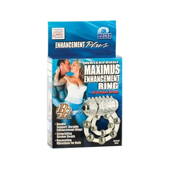 Pierścień-MAXIMUS RING 10 STROKE BEADS VIBR.