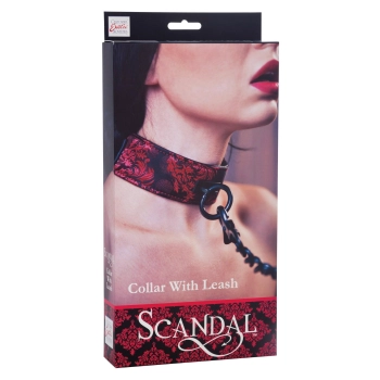 Wiązania-SCANDAL COLLAR WITH LEASH