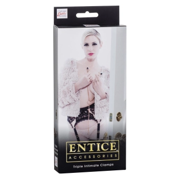 Stymulator-ENTICE TRIPLE INTIMATE CLAMPS