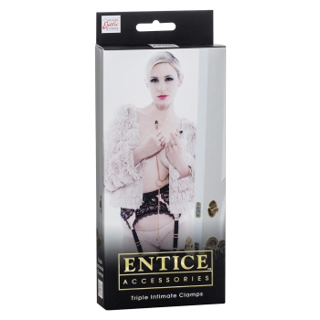 Stymulator-ENTICE TRIPLE INTIMATE CLAMPS