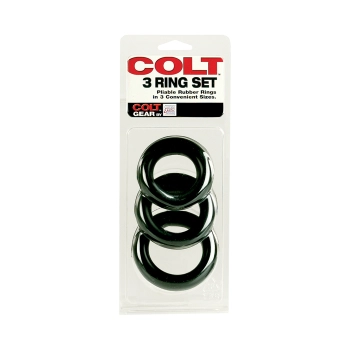 Pierścień-COLT 3 RING SET BLACK