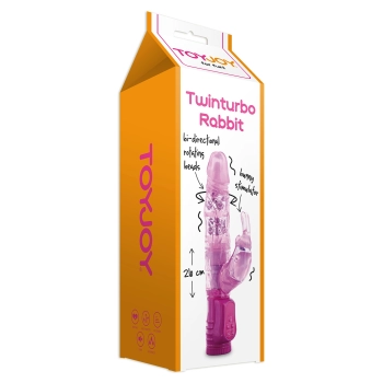 Wibrator-TWINTURBO RABBIT VIBRATOR PINK