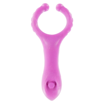 Pierścień-VIBRATING CLIT-STIM C-RING PURPLE