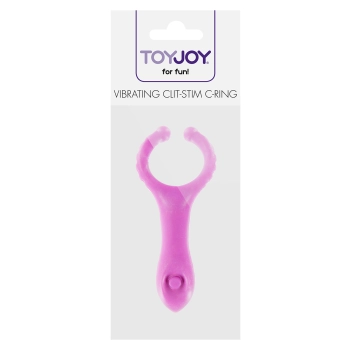 Pierścień-VIBRATING CLIT-STIM C-RING PURPLE