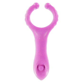 Pierścień-VIBRATING CLIT-STIM C-RING PURPLE