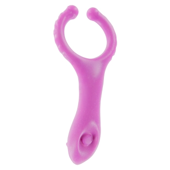 Pierścień-VIBRATING CLIT-STIM C-RING PURPLE