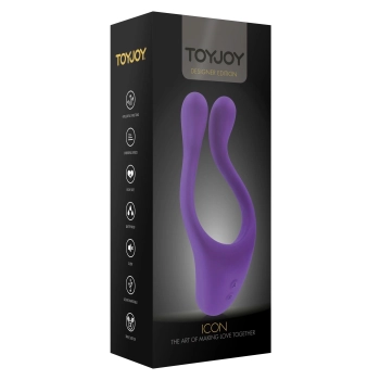 Pierścień-ICON COUPLES MASSAGER PURPLE