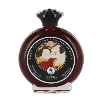 Słodycze-SHUNGA STRAWB/WINE BODYPAINT 100 ML