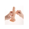 Członek penis dildo żyły jądra przyssawka sex 18cm