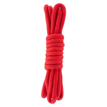 Wiązania-BONDAGE ROPE 3 METER RED