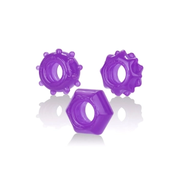 Pierścień-REVERSIBLE RING SET PURPLE