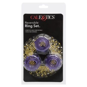 Pierścień-REVERSIBLE RING SET PURPLE