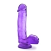 Żelowy gruby penis dildo z mocną przyssawką 18 cm