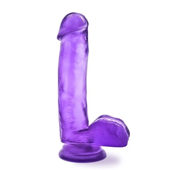 Żelowy gruby penis dildo z mocną przyssawką 18 cm