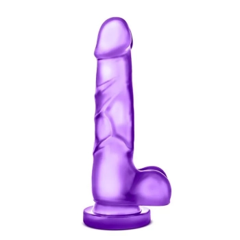 Żelowy gruby penis dildo z mocną przyssawką 19 cm